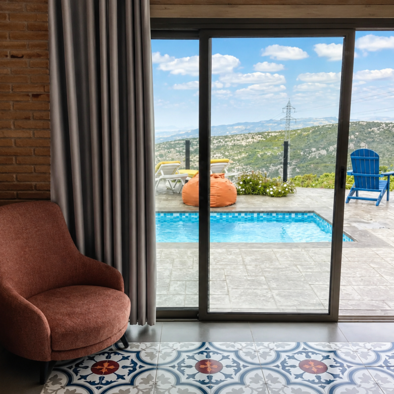 Private Pool Bungalows in Edde, Batroun B3