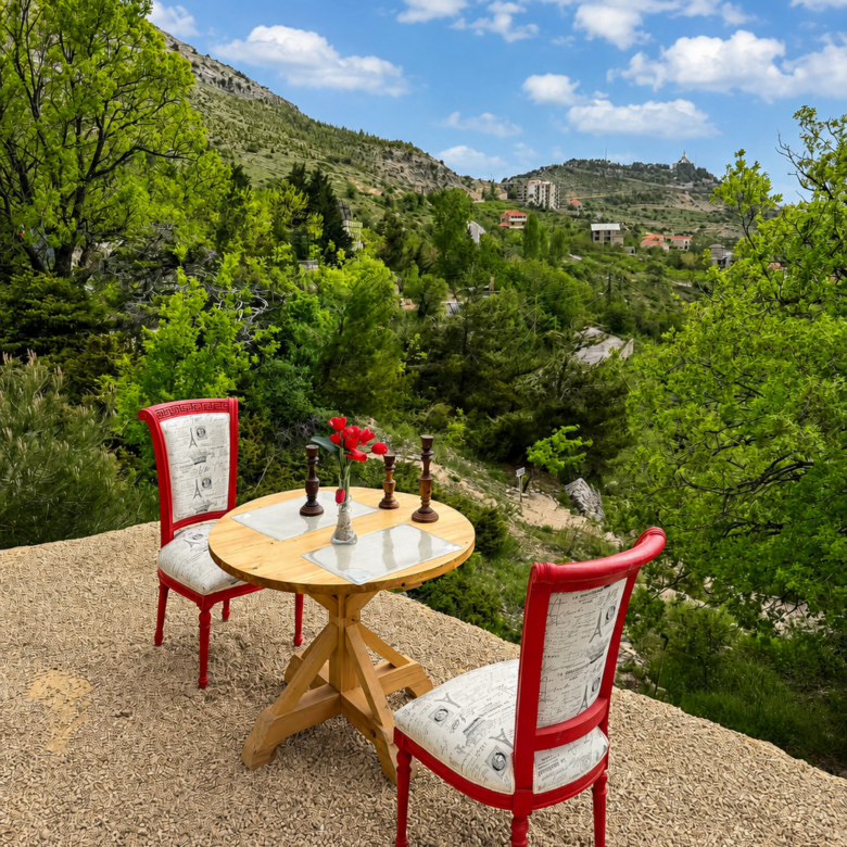 cozy wooden cabins in Ehden designed for a peaceful mountain getaway with beautiful sunset views.
